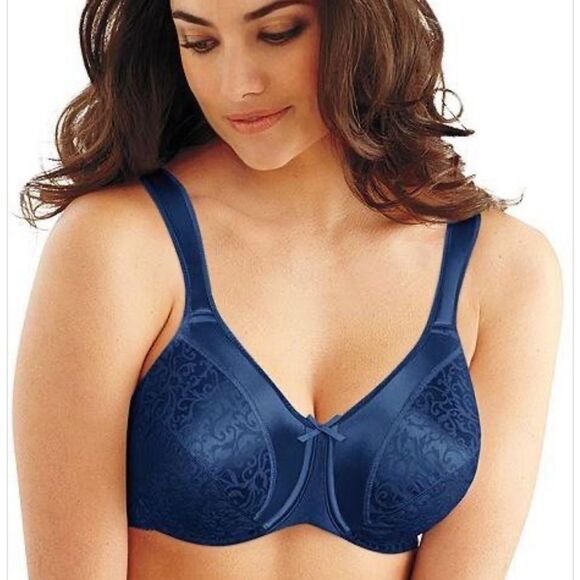NWT Bali 3562 Full Figure Comfort-U Satin Tracings Minimizer Bra Size 38G - Picture 1 of 6